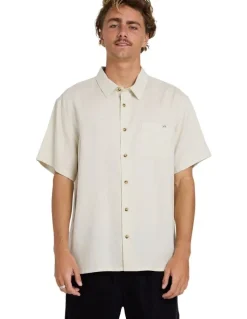 Billabong Ricardo Short Sleeve Shirt in Natural