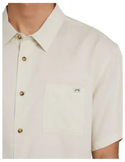 Billabong Ricardo Short Sleeve Shirt in Natural