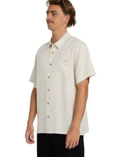 Billabong Ricardo Short Sleeve Shirt in Natural