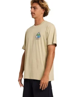 Billabong Rockies Adiv Premium T-Shirt Sand Khaki