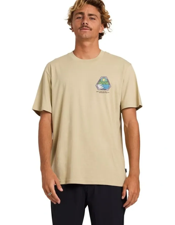 Billabong Rockies Adiv Premium T-Shirt Sand Khaki
