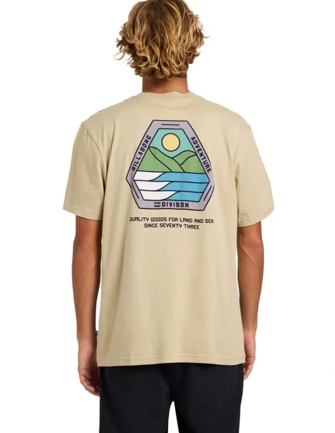 Billabong Rockies Adiv Premium T-Shirt Sand Khaki
