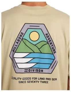 Billabong Rockies Adiv Premium T-Shirt Sand Khaki