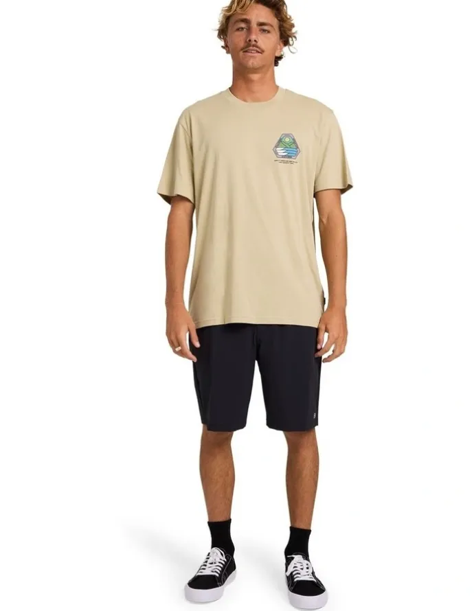 Billabong Rockies Adiv Premium T-Shirt Sand Khaki