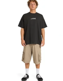 Billabong Script Cargo Shorts in Khaki