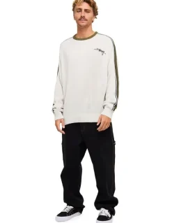 Billabong Script Sweatshirt in Silver in Silver