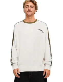 Billabong Script Sweatshirt in Silver in Silver