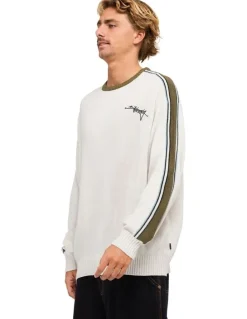 Billabong Script Sweatshirt in Silver in Silver