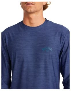 Billabong Shoreline Loose Fit Rash Vest Denim Heather