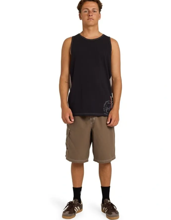 Billabong Spec 73 Blast Tank Top Off in Black