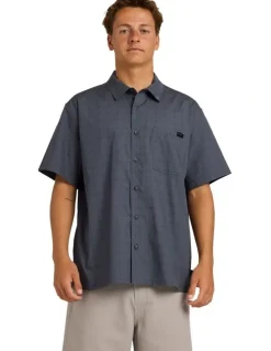 Billabong Spec Mogul Short Sleeve Shirt in Navy