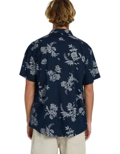 Billabong Sundays Short Sleeve Shirt True in Navy