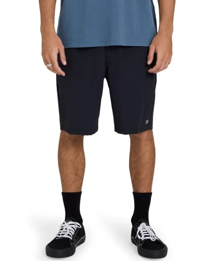 Billabong Surftrek Canyon Elastic Walkshorts in Black