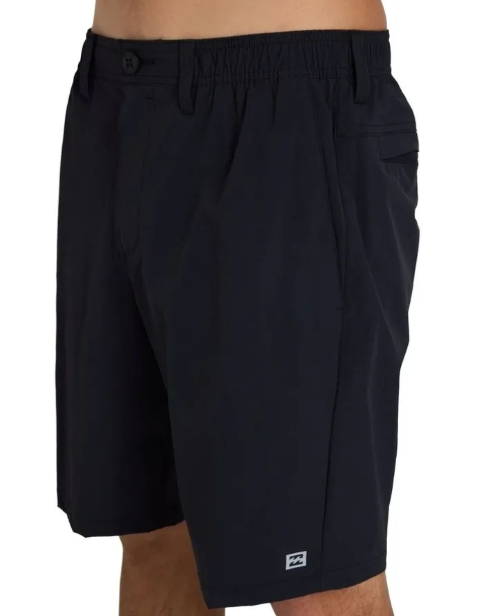 Billabong Surftrek Canyon Elastic Walkshorts in Black