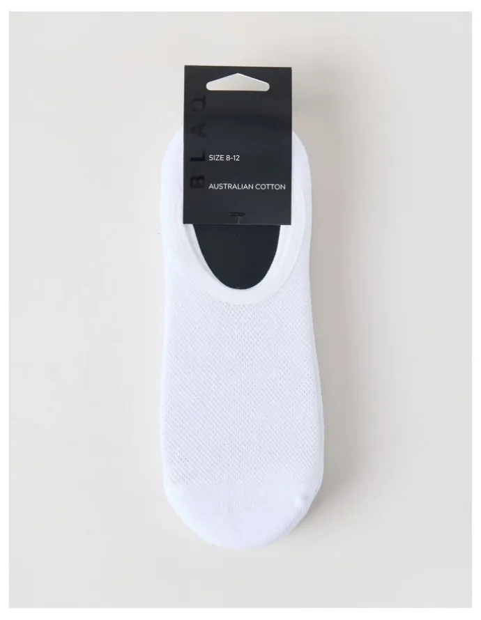 Blaq 3 Pack Australian Cotton No Show Socks