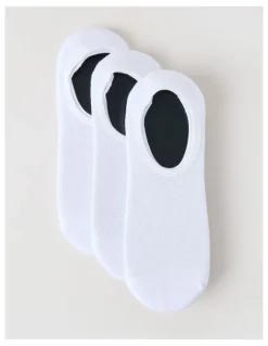 Blaq 3 Pack Australian Cotton No Show Socks