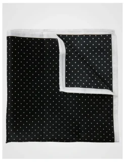 Blaq Black Dot Pocket Square