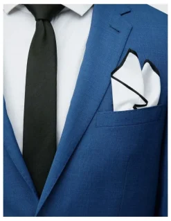 Blaq Classic Pocket Square in White