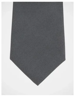 Blaq Core Silk Tie in Charcoal