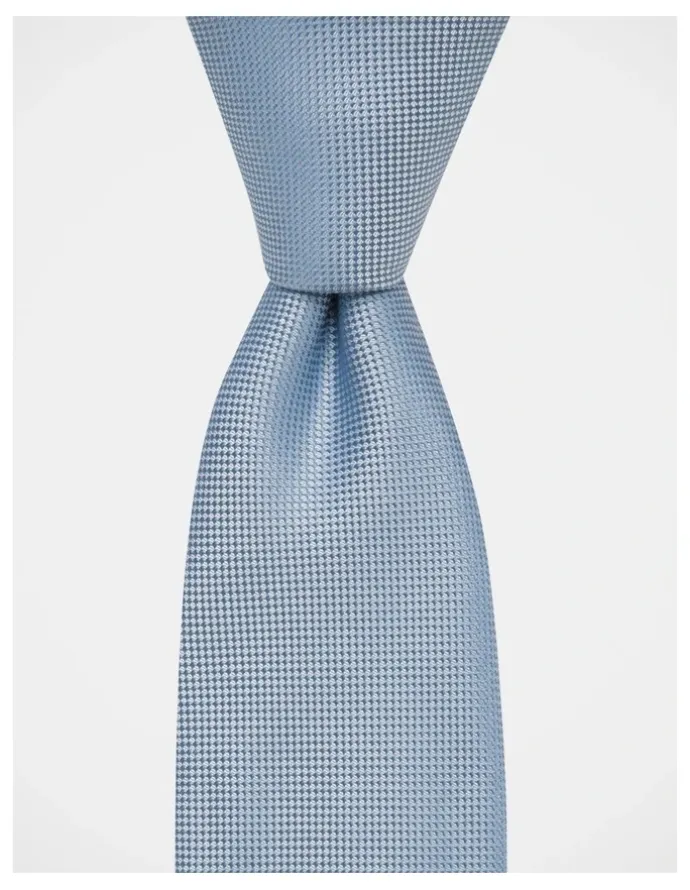 Blaq Core Silk Tie in Silver Grey