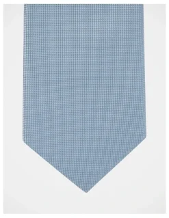 Blaq Core Silk Tie in Silver Grey