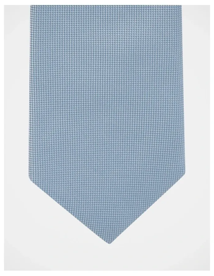 Blaq Core Silk Tie in Silver Grey