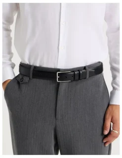 Blaq Dress Belt Black Smooth Belt Black