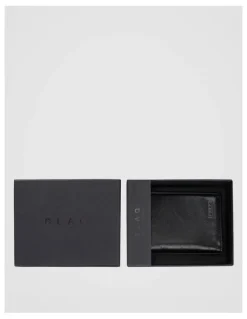 Blaq Leather Magnetic Closure Wallet Black/Navy Wallet Black/Navy