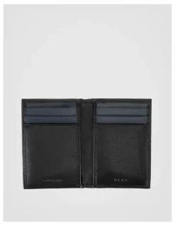 Blaq Leather Magnetic Closure Wallet Black/Navy Wallet Black/Navy