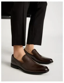 Blaq Mason Dress Loafers in Dark Brown