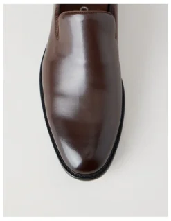 Blaq Mason Dress Loafers in Dark Brown