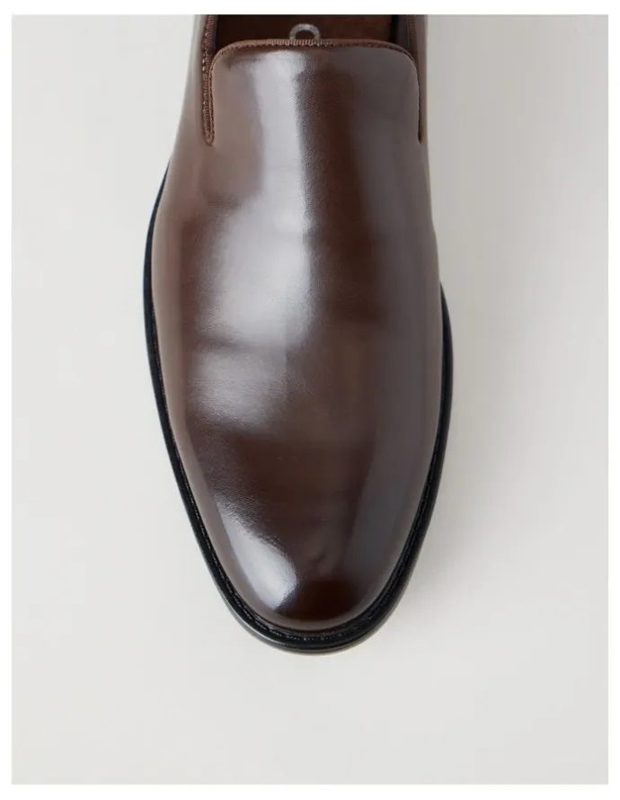 Blaq Mason Dress Loafers in Dark Brown