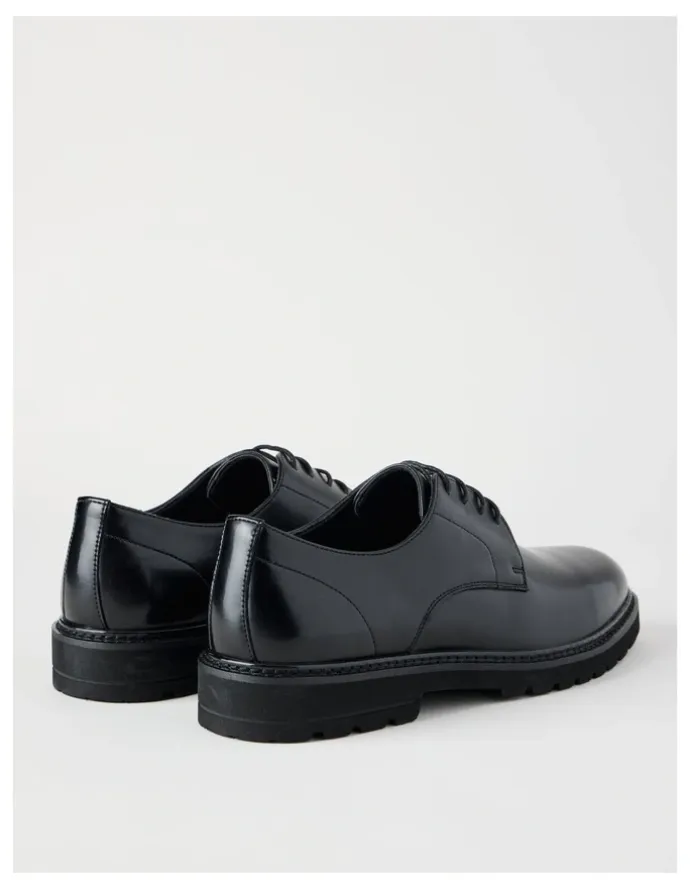 Blaq Nico Chunky Lace Up in Black