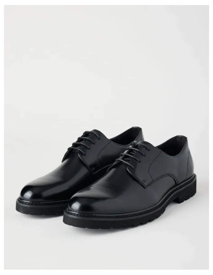 Blaq Nico Chunky Lace Up in Black