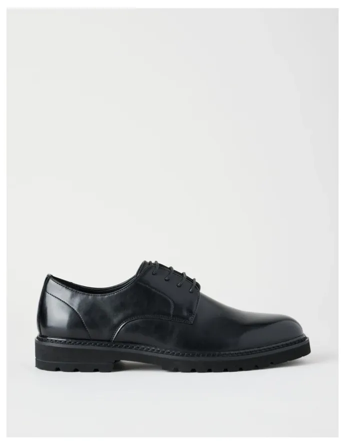Blaq Nico Chunky Lace Up in Black