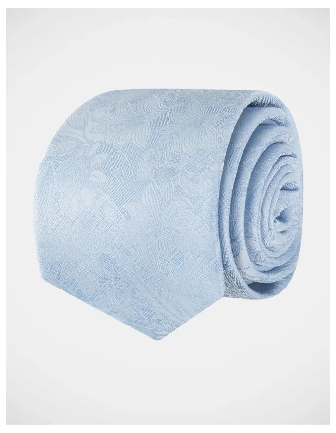 Blaq Paisley Poly Tie Blue