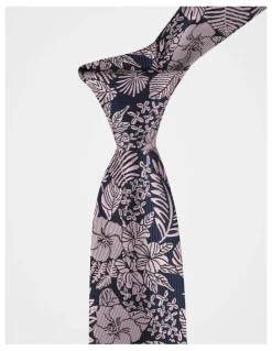 Blaq Poly Floral Tie