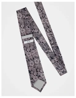 Blaq Poly Floral Tie