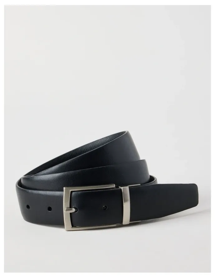 Blaq Saffiano/Smooth Dress Belt Belt Black/Black
