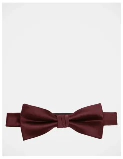 Blaq Solid Burgundy Bow Tie