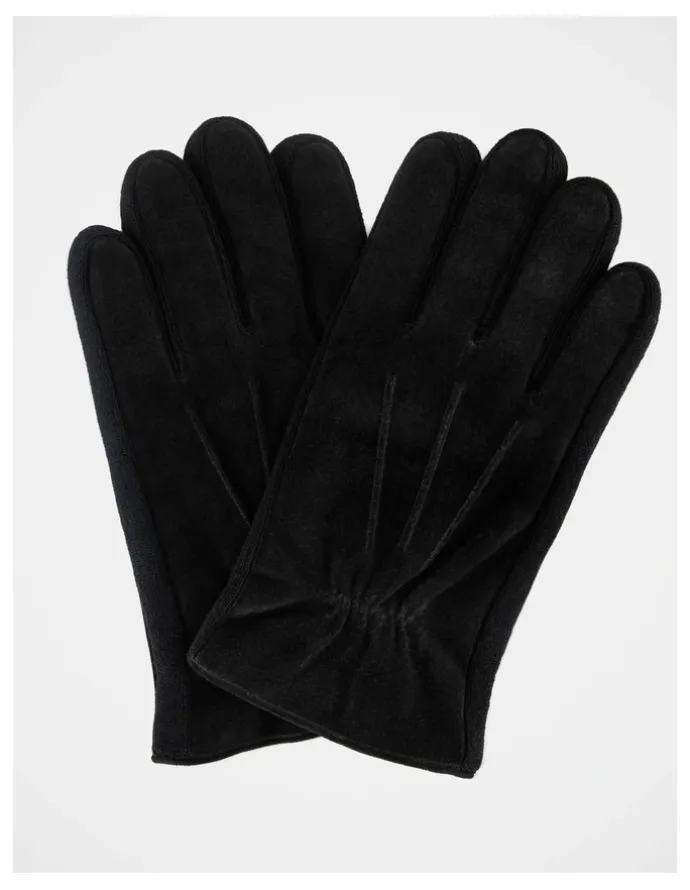 Blaq Suede Gloves Winter Accessory Black