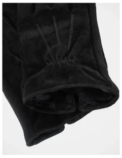 Blaq Suede Gloves Winter Accessory Black