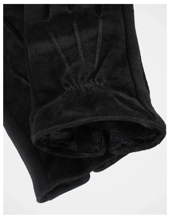 Blaq Suede Gloves Winter Accessory Black