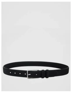 Blaq Suede Leather Belt Black Belt Black