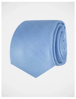 Blaq Textured Poly Tie in Blue