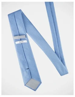 Blaq Textured Poly Tie in Blue
