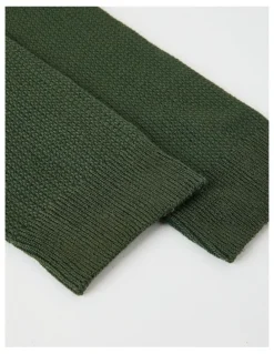 Blaq Australian Cotton Waffle Socks in Green Slate