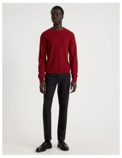 Blaq Crew Neck Knit in Red