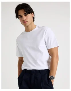 Blaq Crew Neck T-Shirt in White