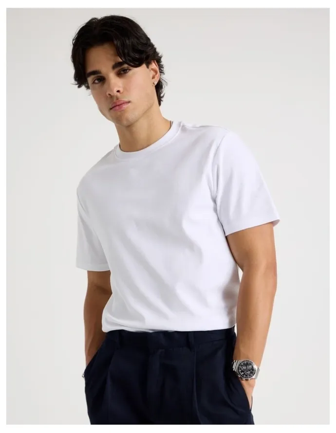 Blaq Crew Neck T-Shirt in White